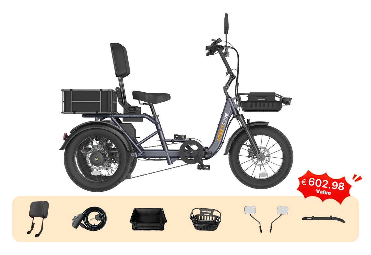 Meet One Breeze Pro 2.0 Full Suspension Fat Tire Electric Trike