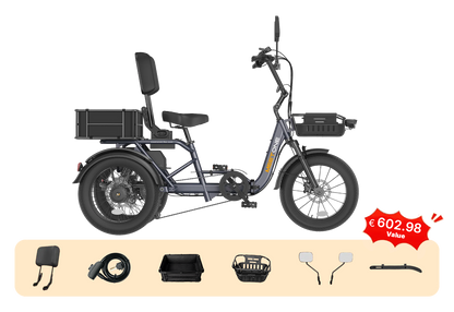 Meet One Breeze Pro 2.0 Full Suspension Fat Tire Electric Trike